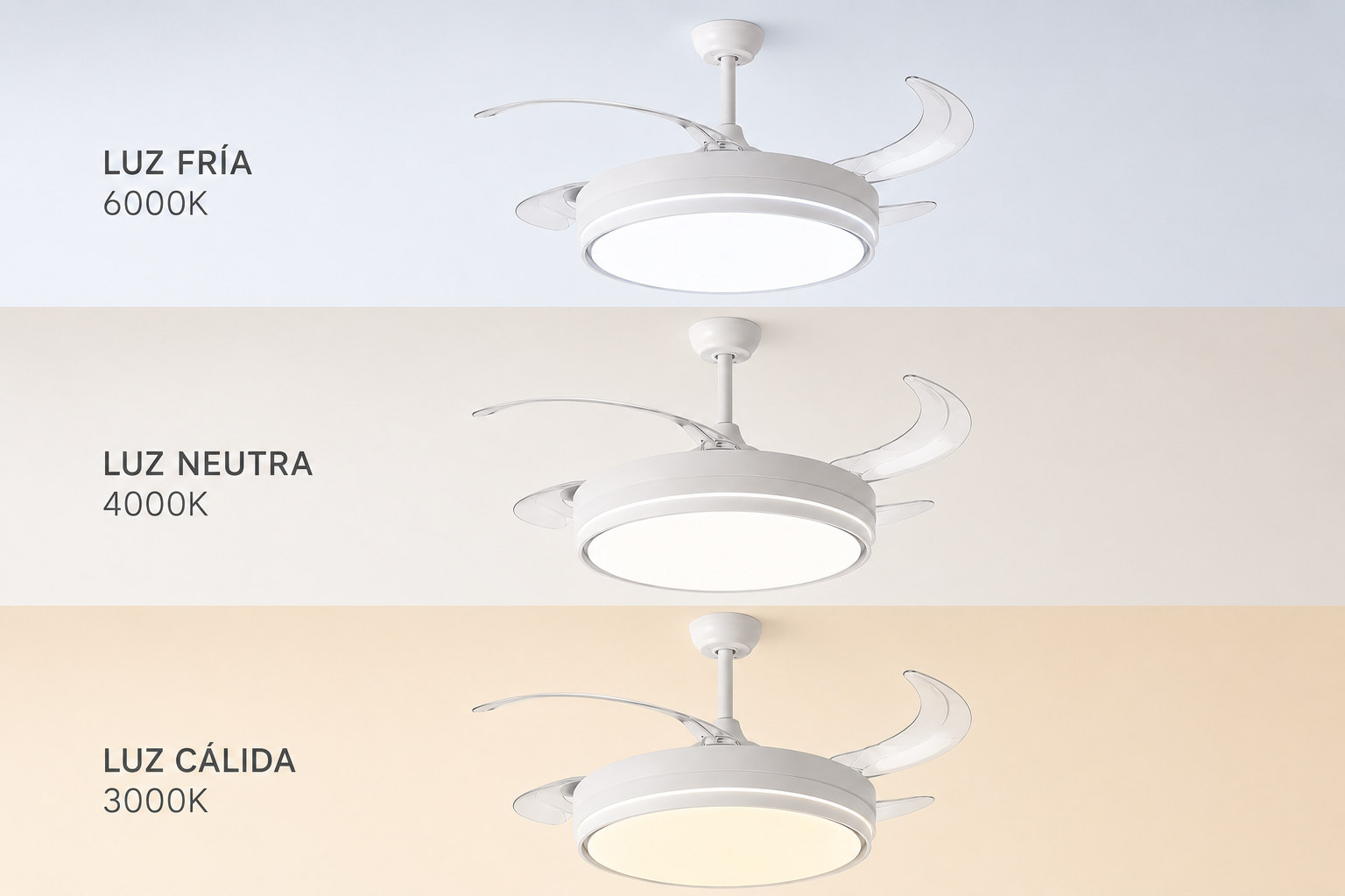 Ventilador de Techo LED moderno